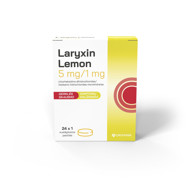 LARYXIN LEMON, 5 mg/1 mg, suslėgtosios pastilės, N24 paveikslėlis