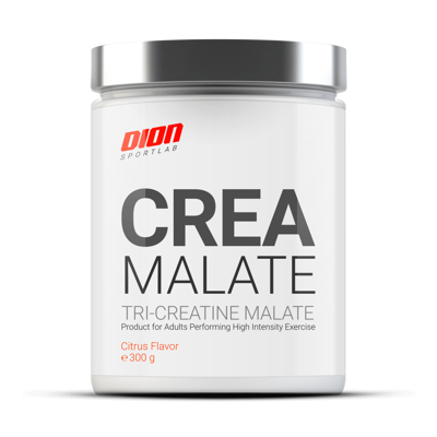 DION SPORTLAB CREATINE MALATE, Citrusų (Apelsinų-Greipfrutų-Laimo) sk., 300 g