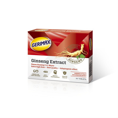 GERIMAX GINSENG, 200 mg, 30 tablečių paveikslėlis