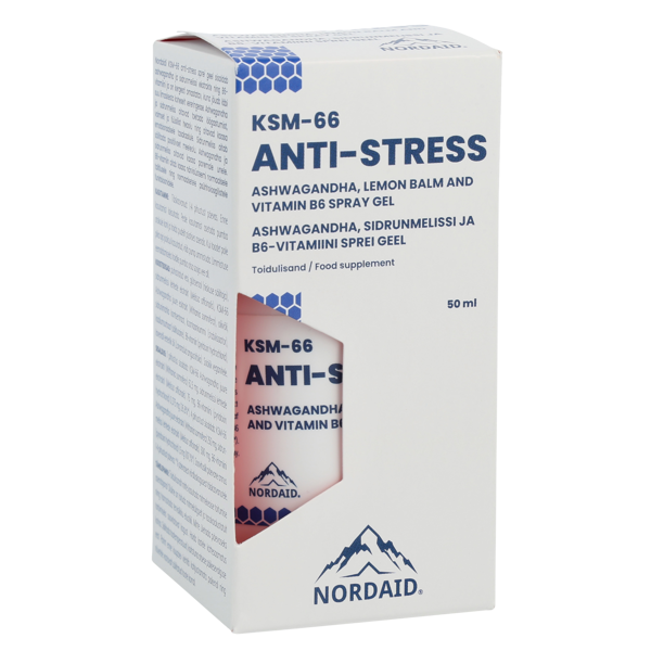 Nordaid KSM-66 Anti-stress spray gel, 50ml