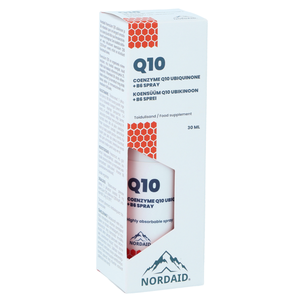 Nordaid Q10 + B6 ubiquinol spray, 30ml