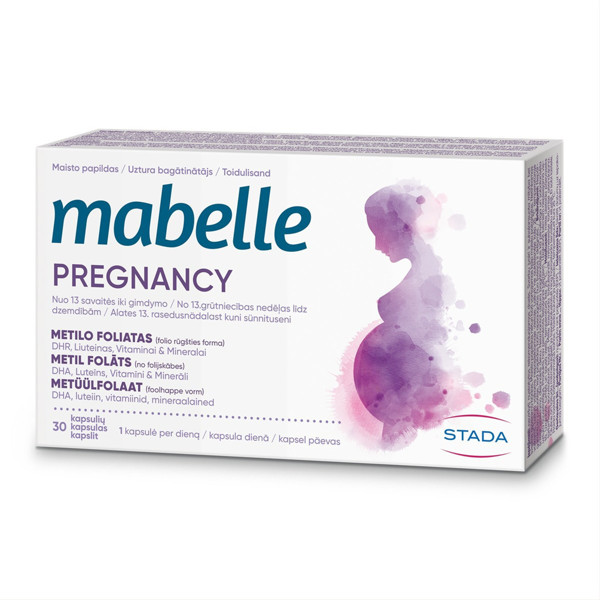 MABELLE PREGNANCY, 30 kapsulių paveikslėlis