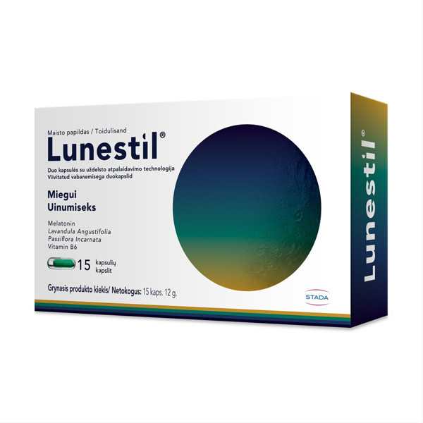 LUNESTIL, 15 kapsulių paveikslėlis