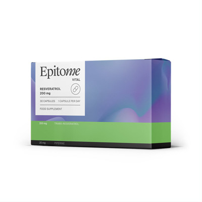 EPITOME VITAL RESVERATROL 200 mg, 30 kapsulių paveikslėlis