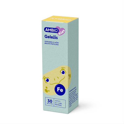 AMBIO KIDS GELEŽIS, geriamieji lašai, 30 ml paveikslėlis