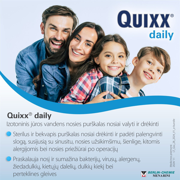 QUIXX DAILY, nosies purškalas, 100 ml  paveikslėlis