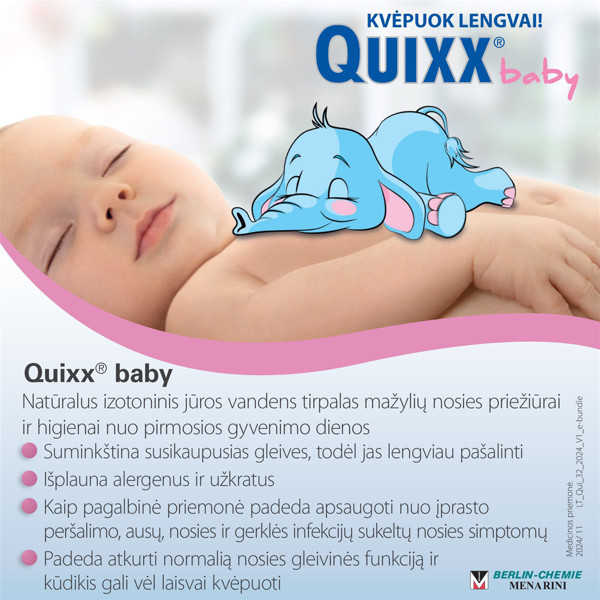 QUIXX BABY, nosies lašai, 10 ml paveikslėlis