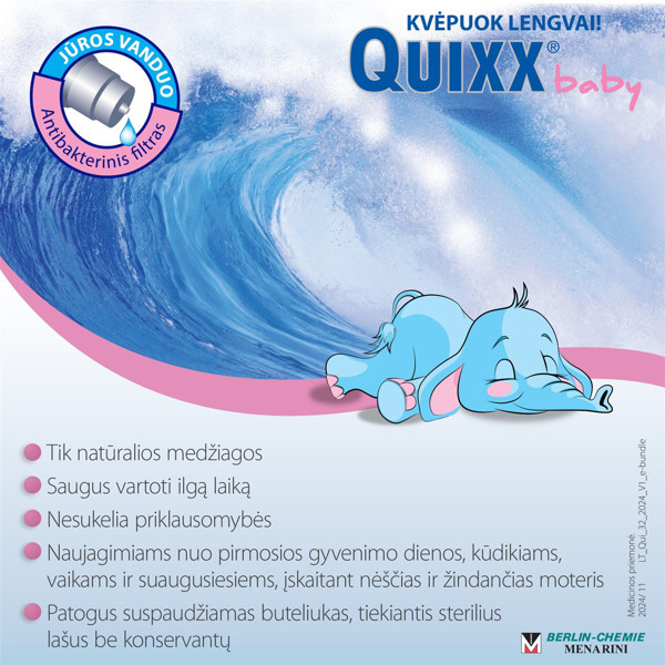 QUIXX BABY, nosies lašai, 10 ml paveikslėlis