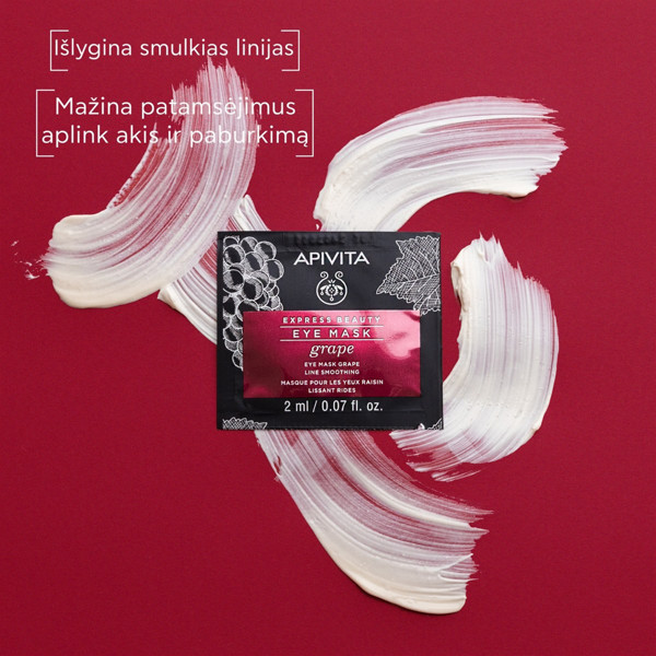 APIVITA EXPRESS BEAUTY, kaukė akių sričiai su vynuogėmis, 2 ml x 2 vnt. paveikslėlis