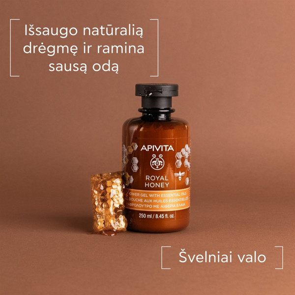 APIVITA, prausiklis su medumi sausai odai, 250 ml paveikslėlis