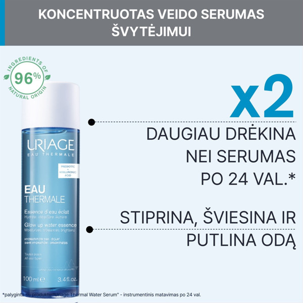 URIAGE EAU THERMALE, koncentruotas veido serumas, skystas, 100 ml paveikslėlis