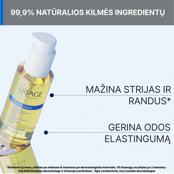 URIAGE BARIEDERM CICA HUILE, aliejus nuo strijų, 100 ml paveikslėlis