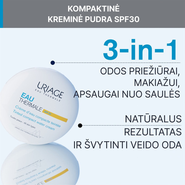 URIAGE EAU THERMALE, kompaktinė pudra, su atspalviu, SPF 30, 10g paveikslėlis