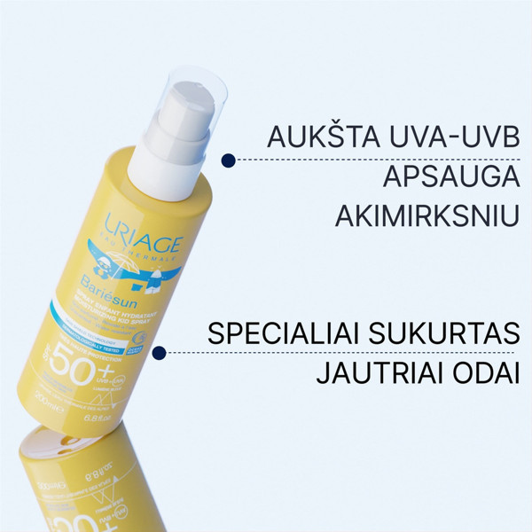 URIAGE BARIESUN KIDS, purškalas veidui ir kūnui, SPF50+, 200ml paveikslėlis