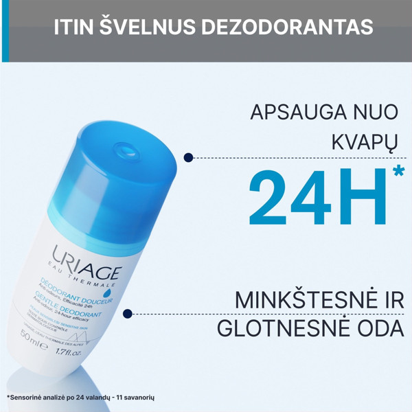 URIAGE, rutulinis dezodorantas, 50 ml paveikslėlis