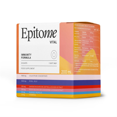 EPITOME VITAL IMMUNITY FORMULA, 20 geriamųjų dozių po 10 ml paveikslėlis