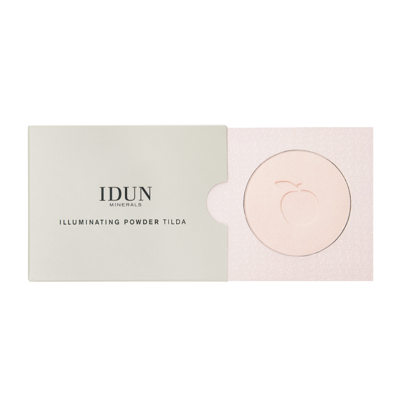 IDUN Minerals kompaktinė pudra suteikianti švytėjimo Tilda Nr. 1522, 3,5 g (highlighter'is)