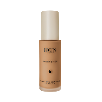 IDUN Minerals skystas makiažo pagrindas lengvai maskuojantis Norrsken Embla Nr. 1215, 30 ml