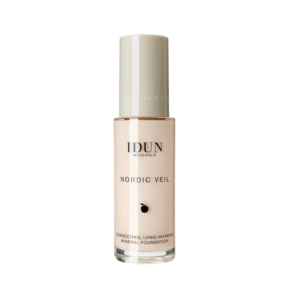 IDUN Minerals skystas makiažo pagrindas stipriai maskuojantis Nordic Veil Jorunn 1301, 26ml