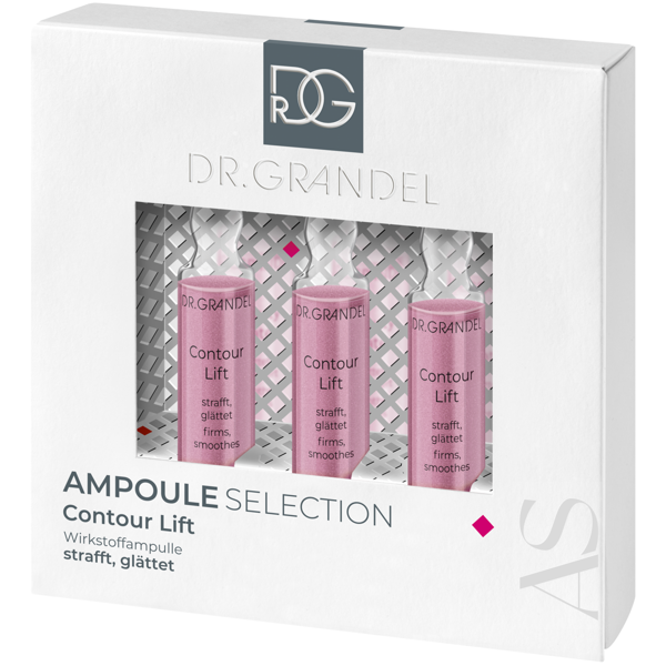 DR. GRANDEL CONTOUR LIFT, aktyvių ingredientų koncentrato ampulės, 3 x 3 ml