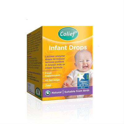 COLIEF INFANT DROPS, laktazės fermento lašai, 7 ml paveikslėlis