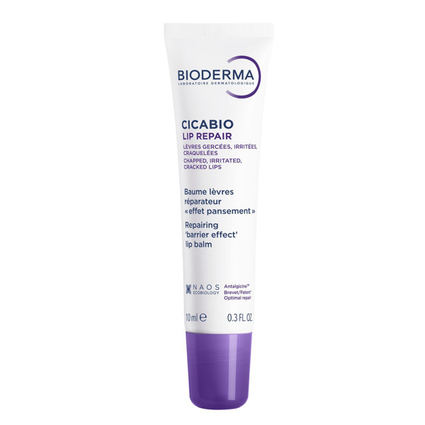 BIODERMA CICABIO LIP REPAIR, balzamas suskilinėjusioms lūpoms, 10ml paveikslėlis