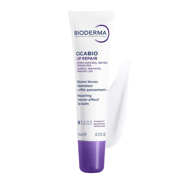 BIODERMA CICABIO LIP REPAIR, balzamas suskilinėjusioms lūpoms, 10ml paveikslėlis