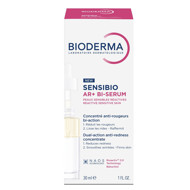 BIODERMA SENSIBIO AR+BI-SERUM, koncentruotas dvifazis serumas raustančiai, jautriai odai, 30 ml paveikslėlis