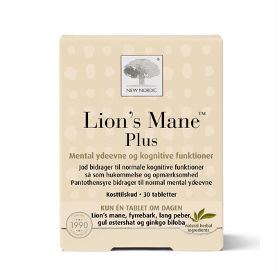 NEW NORDIC, Lion's Mane Plus, 30 tablečių,  paveikslėlis