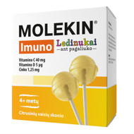 MOLEKIN IMUNO, ledinukai ant pagaliuko, citrusinių vaisių skonio, N12  paveikslėlis