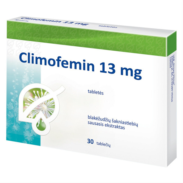 CLIMOFEMIN, 13 mg, tabletės, N30 paveikslėlis