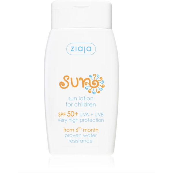 ZIAJA SUN LINE APSAUGOS NUO SAULĖS KŪNO LOSJONAS VAIKAMS SPF 50+, 125 ml