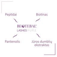 BEOTEBAL LASHES PURE, blakstienų ir antakių serumas su peptidais, 3 ml paveikslėlis