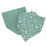 Baboo Seilinukas Bandana (2 vnt) Peachy Keen, Žalia, 0+ Mėn