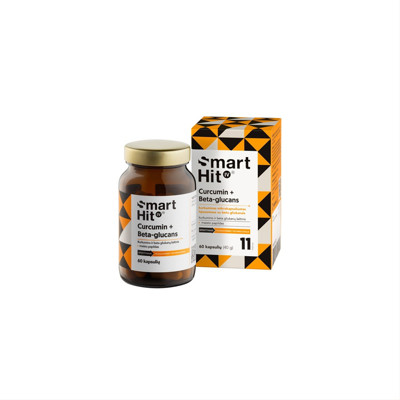 SmartHit Curcumin + Beta-glucans, 60 kapsulių paveikslėlis