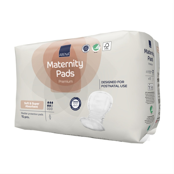 ABENA MATERNITY PADS, įklotai, 15 vnt. paveikslėlis