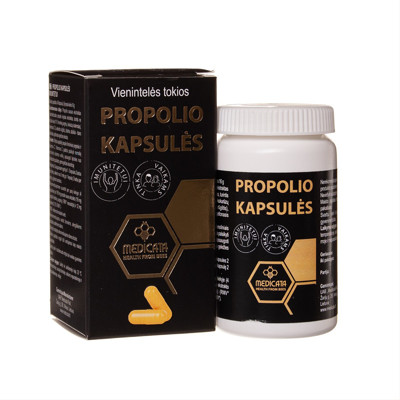 PROPOLIO KAPSULĖS, 290 mg, 40 kapsulių paveikslėlis