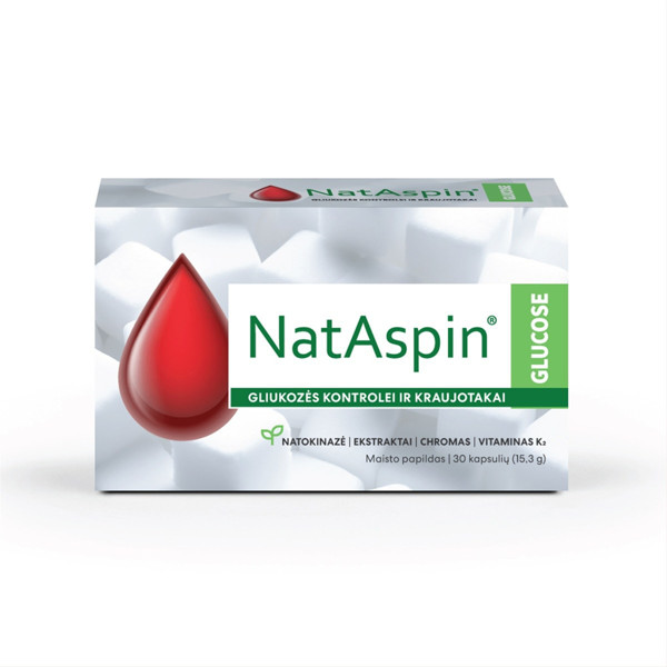 NATASPIN GLUCOSE, 30 kapsulių  paveikslėlis