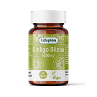 GINKGO BILOBA 120 mg LIFEPLAN, ginkmedžių ekstraktas, 60 kapsulių