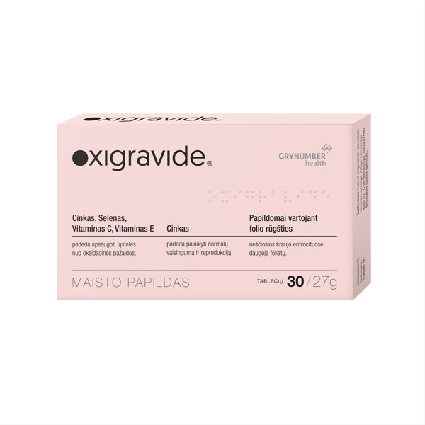 OXIGRAVIDE, 27 g, 30 tablečių paveikslėlis