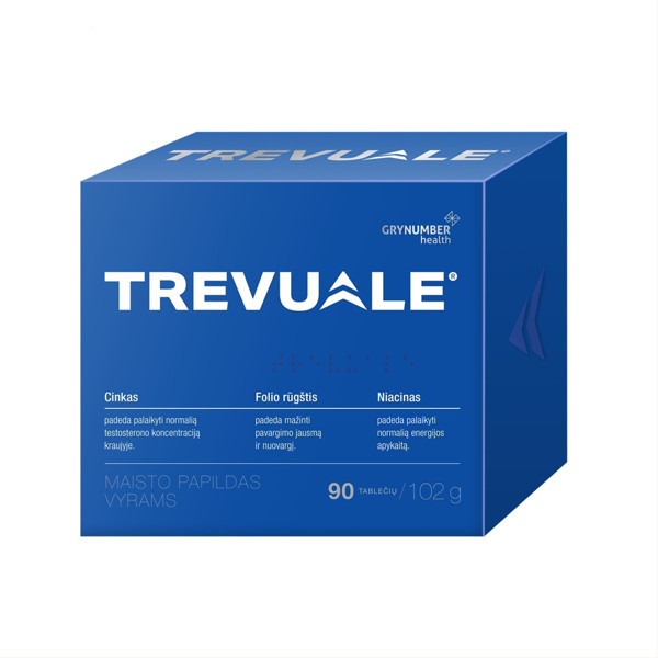 TREVUALE, 102g, 90 tablečių paveikslėlis