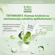 tntn mom’s Kremas krūtinei su vėsinamuoju rutuliniu aplikatoriumi, 100 ml.