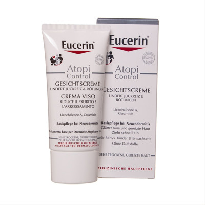 EUCERIN ATOPICONTROL, veido kremas, 50 ml paveikslėlis