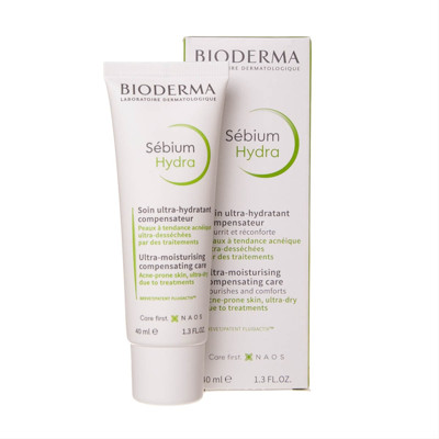 BIODERMA SEBIUM HYDRA, intensyviai drėkinantis kremas į spuogus linkusiai odai, 40 ml paveikslėlis