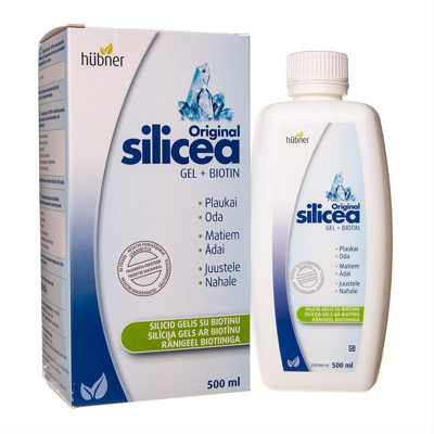 SILICEA ORIGINAL GEL + BIOTIN, silicio gelis su biotinu, 500 ml  paveikslėlis