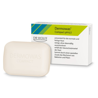 DERMOWAS COMPACT, pH 6,5, kietasis muilas, 100 g paveikslėlis