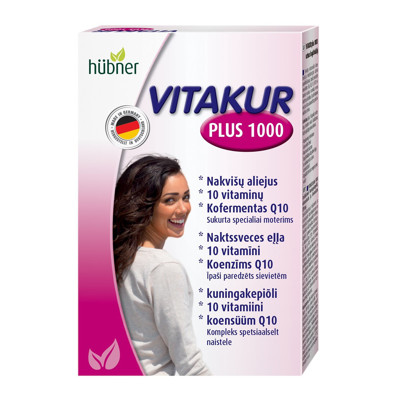 VITAKUR PLUS 1000, 30 kapsulių paveikslėlis