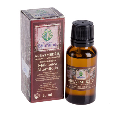 NAUJOJI BARMUNĖ eterinis aliejus ARBATMEDŽIŲ, 20 ml paveikslėlis