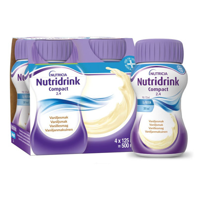 NUTRICIA NUTRIDRINK, 125 ml, vanilės skonio, 4 vnt.  paveikslėlis