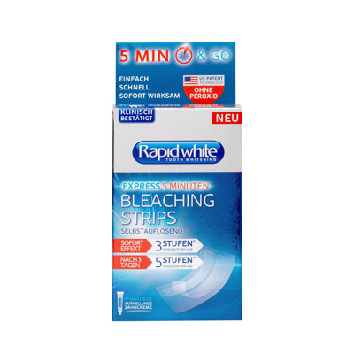 RAPID WHITE, BLEACHING STRIPS, balinamosios juostelės, 6 vnt. paveikslėlis